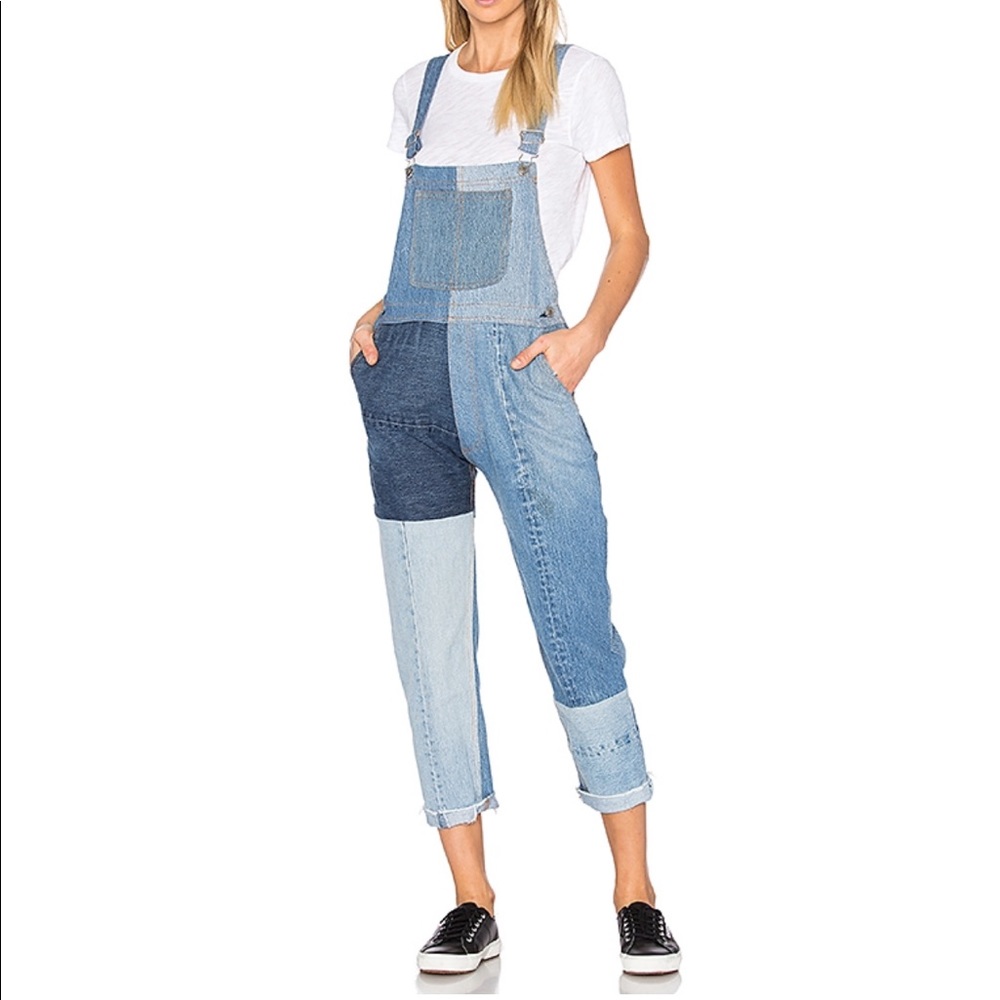 Seamed overalls in multi